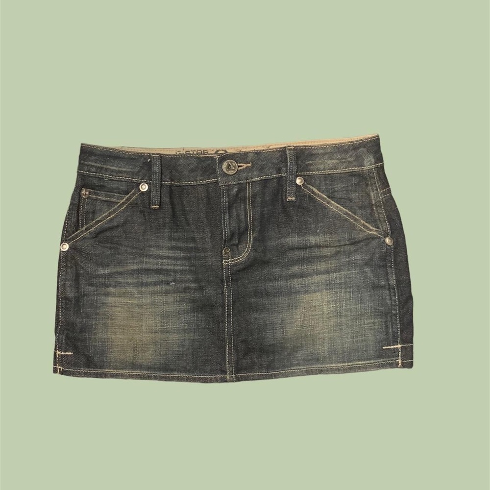 🌥G Star Y2k low rise denim skirt